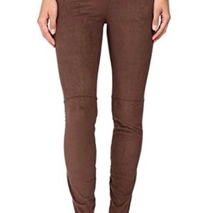 Lysse High Waist Faux Suede Legging Bourbon